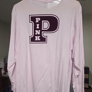 PINK Victoria's Secret Light Pink Long Sleeve Tee